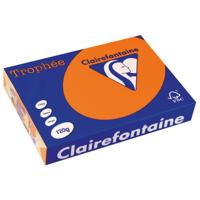 Clairefontaine Trophée Intens, gekleurd papier, A4, 120 g, 250 vel, feloranje - thumbnail