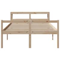 Seniorenbed met hoofdbord massief grenenhout 120x190 cm - thumbnail