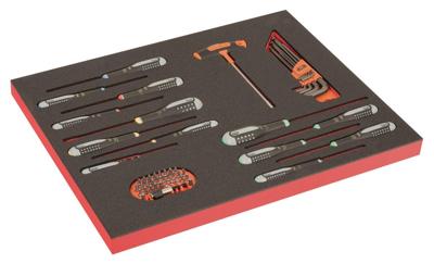 Bahco Foaminlay Fit&Go 3/3 met schroevendraaiers | bits en inbussleutels - 54-delig - FF1A40
