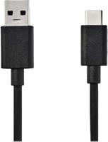 Nedis CCGP61600BK10 USB-kabel 1 m 3.2 Gen 1 (3.1 Gen 1) USB A USB C Zwart - thumbnail