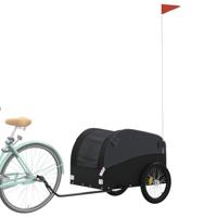 Fietstrailer 45 kg ijzer zwart - thumbnail