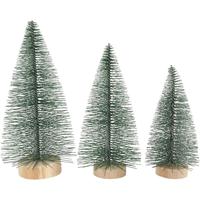 Creativ Company Kerstbomen, h: 10+13+14 cm, 3 stuk/ 1 doos - thumbnail