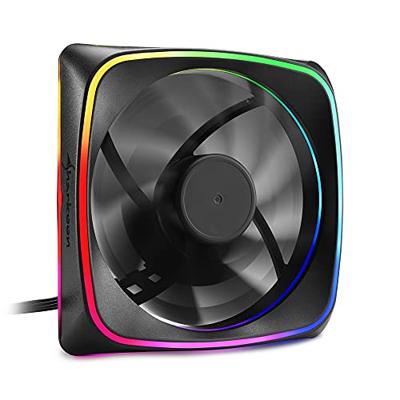 Sharkoon rgb shark lights case fan (zwart, 120 x 120 x 25 mm)