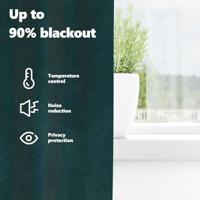 VidaXL Verduisterende gordijnen 2 pcs donkergroen 140 x 245 cm fluweel - thumbnail