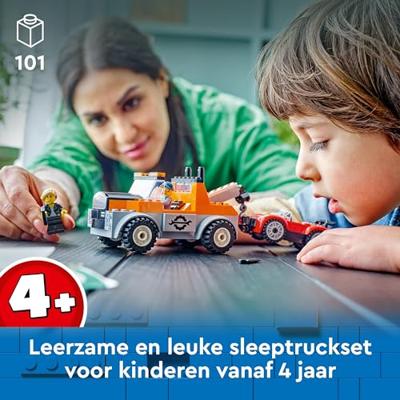 LEGO CITY sleepwagen en sportautoreparatie 60435 - thumbnail
