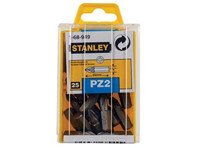 Stanley handgereedschap 1/4" Bits Pozidriv Nr1 | 25 stuks - 1-68-945