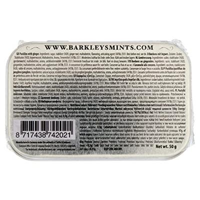 Barkleys Classic mints ginger 50 Gram