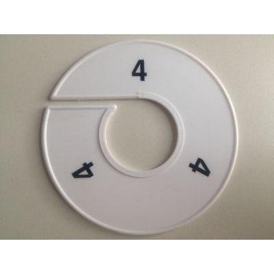 Maatring 11cm wit/zwart 4