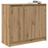 Dressoir ambachtelijk spaanplaat hout ambachtelijk 85x34x76 cm - thumbnail