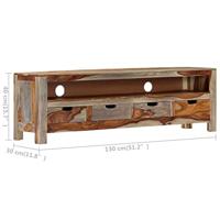 TV-meubel 130x30x40 cm massief acaciahout - thumbnail