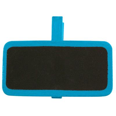 Vaessen Creative • schoolbordje met wasknijper 4x3cm 12pcs turkoois