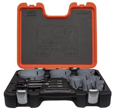 Bahco Gatzagenset | met hardmetalen punt voor o.a. RVS | keramische tegels en hout met spijkers - 12-delig - 3832-SET-84-ES