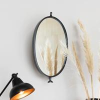 ZILT Ovale Spiegel 'Lara', 48x30,5cm, kleur Zwart - thumbnail