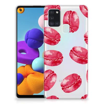 Samsung Galaxy A21s | Siliconen Case | Pink Macarons
