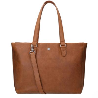 FMME Caithy Laptoptas 15,6 inch Nature Cognac