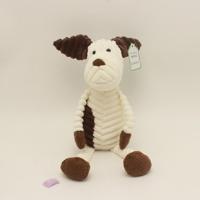 Gestreepte dierlijke pluche speelgoed pop creatieve dierlijke pop type: hond hoogte: 15cm - thumbnail