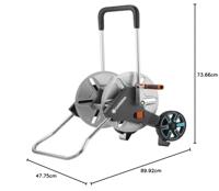 GARDENA CleverRoll M Metall 18541-20 Slangwagen 1 stuk(s) Zilver - thumbnail