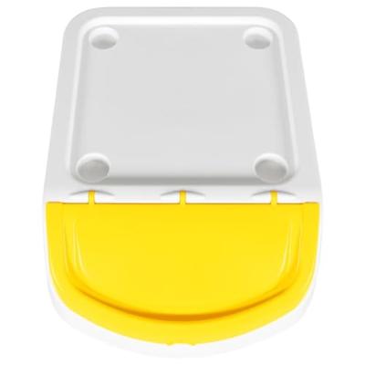 VidaXL Afvalbakken met deksels stapelbaar 3 st pp 78 l wit