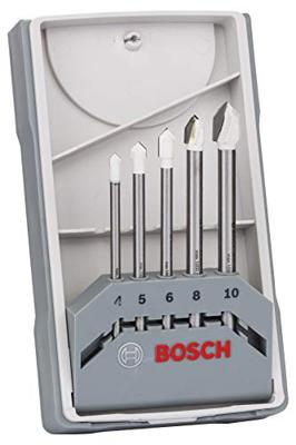 Bosch Accessories 2608587169 Glas- en keramiekboren 5-delig 4 mm, 5 mm, 6 mm, 8 mm, 10 mm Cilinderschacht 1 set(s) Bosch Accessories 2608587169 Glas- en keramiekboren 5-delig 4 mm, 5 mm, 6 mm, 8 mm, 10 mm Cilinderschacht 1 set(s)