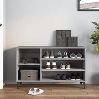 VidaXL Schoenenkast 102x36x60 cm bewerkt hout sonoma grijs - thumbnail
