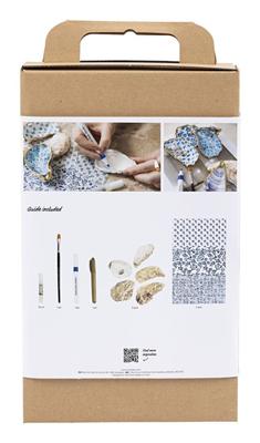 Creativ Company Hobbyset decoupage oesterschelpen blauw Creativ Company Hobbyset decoupage oesterschelpen blauw