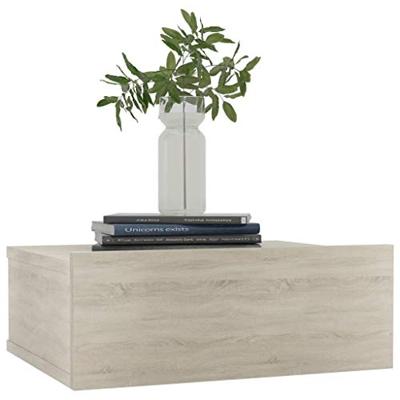 VidaXL Nachtkastjes 2 st 40x30x15 cm bewerkt hout sonoma eikenkleurig