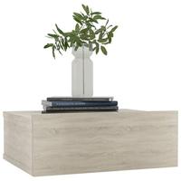 VidaXL Nachtkastjes 2 st 40x30x15 cm bewerkt hout sonoma eikenkleurig - thumbnail