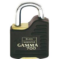 Burg Wächter Gamma 700 55 SB Hangslot Verschillend sluitend Messing, Zwart Hangslot voor profielcilinder - thumbnail