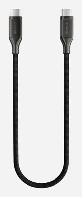 Nomad USB-C to USB-C Kevlar® cable (0.3m/240W) - Carbide