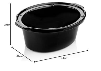 Westinghouse Slowcooker - uitneembare keramische pan - RVS - 6 liter - WKSC65