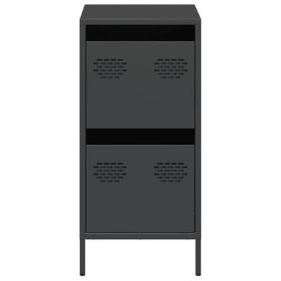 Dressoir 35x39x73,5 cm koudgewalst staal zwart