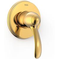 Douchekraan Tres Clasic | Inbouw | Mengkraan | Incl.Inbouwdeel | 1-weg | Vintage | Goud glans - thumbnail