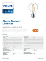 LED filament GLS 8-60W E27 827 A60 helder - thumbnail