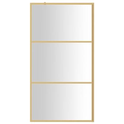 Inloopdouchewand transparant 115x195 cm ESG-glas goudkleurig - thumbnail