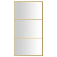 Inloopdouchewand transparant 115x195 cm ESG-glas goudkleurig - thumbnail
