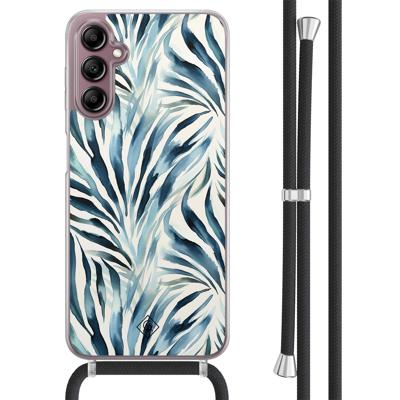 Samsung Galaxy A14 hoesje met koord - Japandi waves