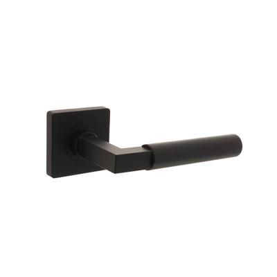 Intersteel DeurklinkBau-Stil vierkant rozet zwart - 0023.174102