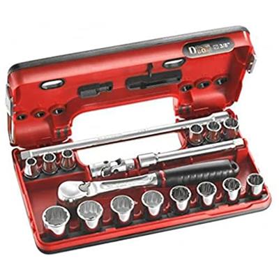 Facom Doppenset 3/8" 6-Kant Mm J.161B 18 Dlg - J.161DBOX1 - J.161DBOX1