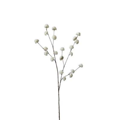 Roberts Collection Kunsttak pompom wit 100cm