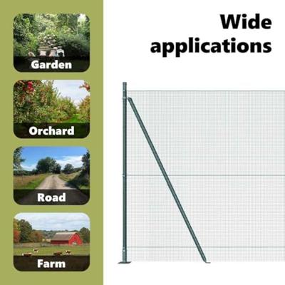 VidaXL Afrasteringspaal groen 10 x 1,4 m (12 x 12 mm gaas)