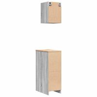 VidaXL Garagekasten 2 st bewerkt hout sonoma grijs - thumbnail