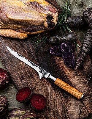 FORGED - Olive Forged - Uitbeenmes Olijfhout - thumbnail
