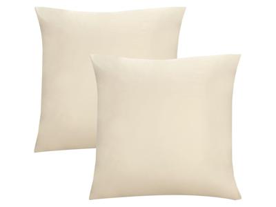 Biberna Fijne jersey kussenhoes (Naturel, 80x80)