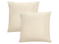 Biberna Fijne jersey kussenhoes (Naturel, 80x80) - thumbnail