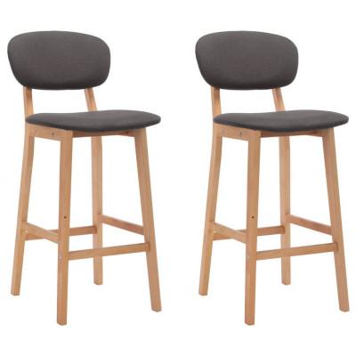 Barkrukken 2 st stof taupe Barkrukken 2 st stof taupe