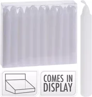 everlands kunstkerstboomkaarsjes 20-delig 10,5cm wit - thumbnail