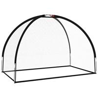 VidaXL Golftrainingsnet 300x150x210 cm polyester zwart - thumbnail