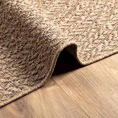 Vloerkleed ZIZUR binnen en buiten 200x290 cm jute look - thumbnail