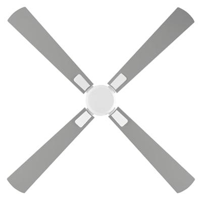 CasaFan ECO NEO III 132 WE-WE/LG WiFi Flügel Weiß/Lichtgrau Plafondventilator 27 W (Ø x h) 132 cm x 360 mm Wit Met afstandsbediening, Timer, Met wintermodus,