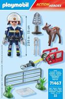 Playmobil 71467 Action Heroes Dierenbescherming Brandweer - thumbnail